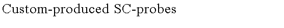 Text Box: Custom-produced SC-probes
